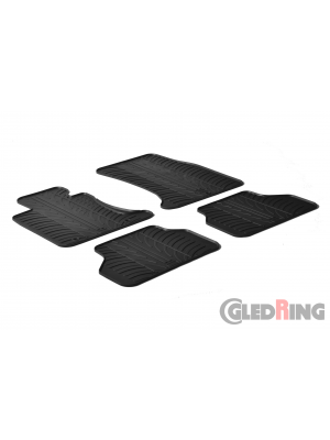 Original Gledring Passform Fußmatten Gummimatten 4 Tlg.+Fixing - BMW 5 Serie E60/E61 2004-2009